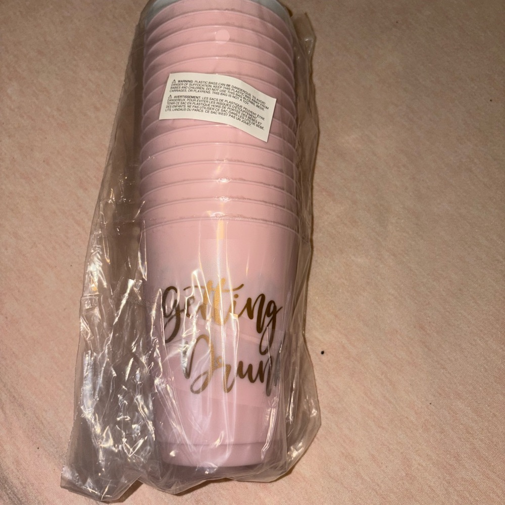 Pink Bachelorette Cups